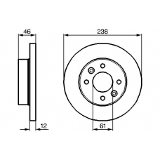 0 986 478 274 BOSCH Тормозной диск