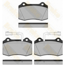 PA1328 BRAKE ENGINEERING Комплект тормозных колодок, дисковый тормоз