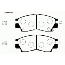 J3605029 NIPPARTS Комплект тормозных колодок, дисковый тормоз