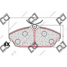 BP2031 DJ PARTS Комплект тормозных колодок, дисковый тормоз