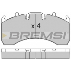 BP7323 BREMSI Комплект тормозных колодок, дисковый тормоз