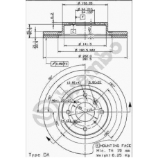 09.5251.10 BREMBO Тормозной диск