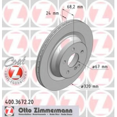 400.3672.20 ZIMMERMANN Тормозной диск