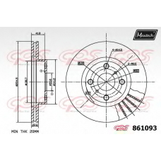 861093.6060 MAXTECH Тормозной диск