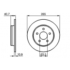 0 986 479 169 BOSCH Тормозной диск