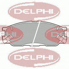 LP1459 DELPHI Комплект тормозных колодок, дисковый тормоз