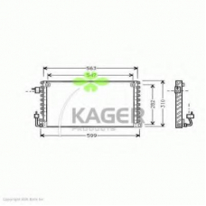 94-6157 KAGER Конденсатор, кондиционер