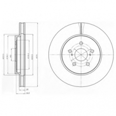 BG4253 DELPHI Тормозной диск