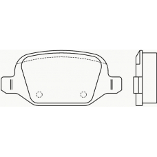 P 23 065 BREMBO Комплект тормозных колодок, дисковый тормоз