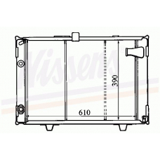 63490 NISSENS Радиатор, охлаждение двигателя