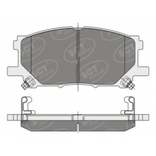 SP 348 PR SCT Комплект тормозных колодок, дисковый тормоз