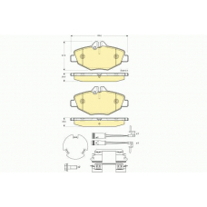 6115424 GIRLING Комплект тормозных колодок, дисковый тормоз