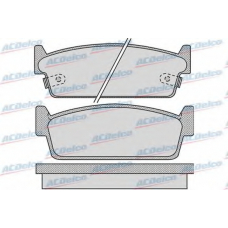 AC0581010D AC Delco Комплект тормозных колодок, дисковый тормоз