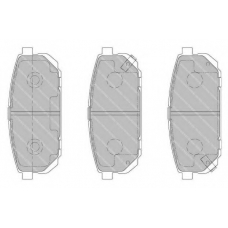 DBP201736 DURON Комплект тормозных колодок, дисковый тормоз
