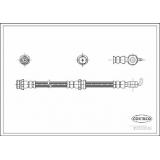 19033016 CORTECO Тормозной шланг