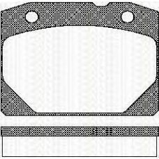 8110 70800 TRISCAN Комплект тормозных колодок, дисковый тормоз