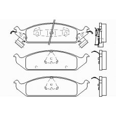 P 11 011 BREMBO Комплект тормозных колодок, дисковый тормоз