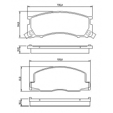 0 986 424 183 BOSCH Комплект тормозных колодок, дисковый тормоз