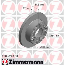 230.6240.00 ZIMMERMANN Тормозной диск