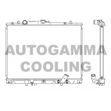 102209 AUTOGAMMA Радиатор, охлаждение двигателя