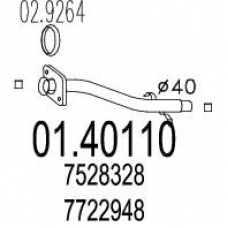 01.40110 MTS Труба выхлопного газа