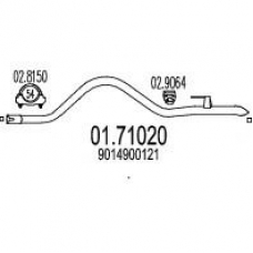 01.71020 MTS Труба выхлопного газа