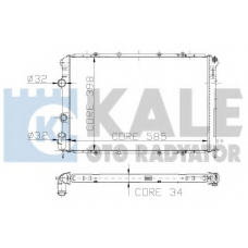 128000 KALE OTO RADYATOR Радиатор, охлаждение двигателя