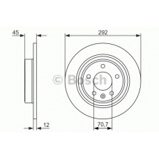 0 986 479 646 BOSCH Тормозной диск