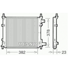 DRM10060 DENSO Радиатор, охлаждение двигателя