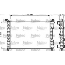 732006 VALEO Радиатор, охлаждение двигателя