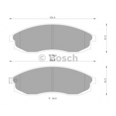 0 986 AB9 072 BOSCH Комплект тормозных колодок, дисковый тормоз