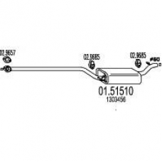 01.51510 MTS Средний глушитель выхлопных газов