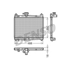 DRM50001 NPS Радиатор, охлаждение двигателя