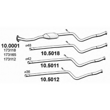 10.5012 ASSO Труба выхлопного газа