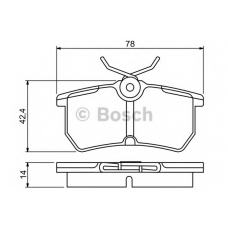 0 986 495 227 BOSCH Комплект тормозных колодок, дисковый тормоз