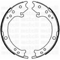53-0161 METELLI Комплект тормозных колодок, стояночная тормозная с