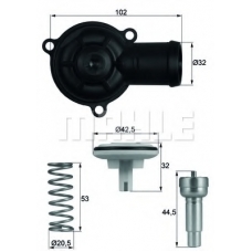 TI 220 87D BEHR Термостат, охлаждающая жидкость
