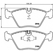 8DB 355 007-411 HELLA PAGID Комплект тормозных колодок, дисковый тормоз