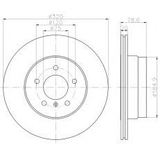 8DD 355 114-002 HELLA PAGID Тормозной диск