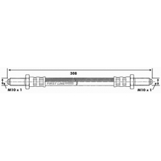 FBH6552 FIRST LINE Тормозной шланг