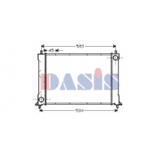 370340N AKS DASIS Радиатор, охлаждение двигателя