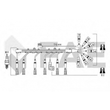 85910 FAE Комплект проводов зажигания