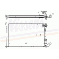 61349A NISSENS Радиатор, охлаждение двигателя