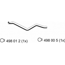 119450 ERNST Труба выхлопного газа