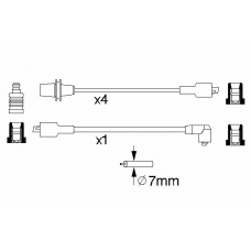 0 986 356 725 BOSCH Комплект проводов зажигания