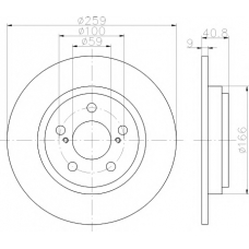 MDC2171 MINTEX Тормозной диск