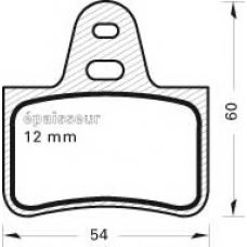 211 MGA Комплект тормозных колодок, дисковый тормоз