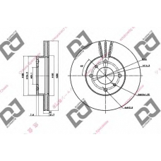 BD1391 DJ PARTS Тормозной диск