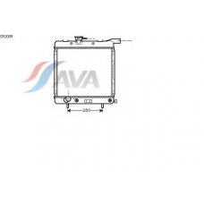 CR2009 AVA Радиатор, охлаждение двигателя