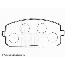 ADT34202 BLUE PRINT Комплект тормозных колодок, дисковый тормоз